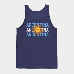 Argentina Flag Design Family Heritage Home Tank Top